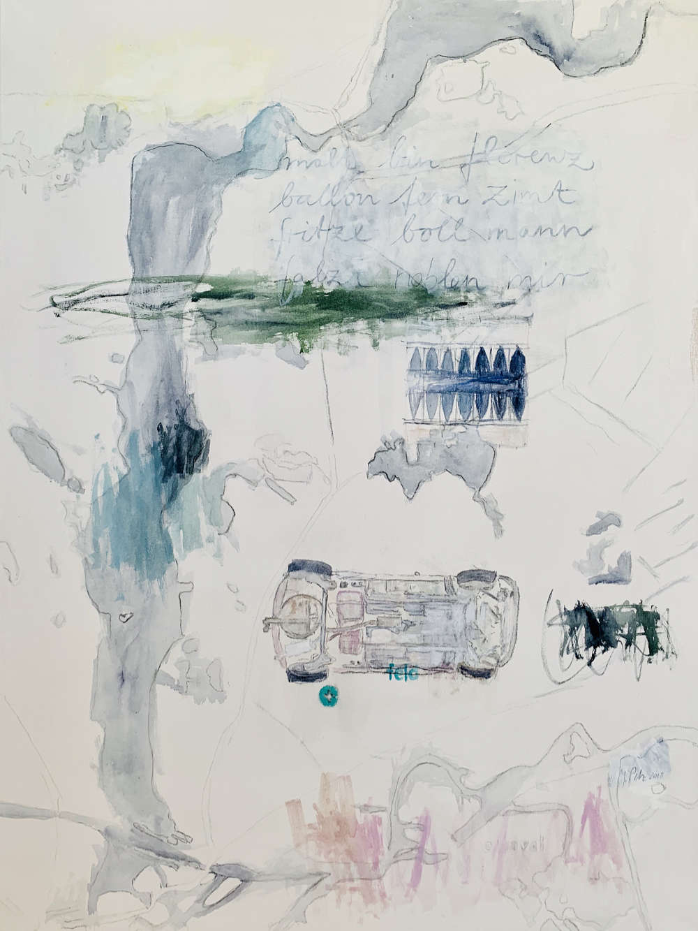 „Umland“, 2018,120x90cm, Malerei auf Leinwand
